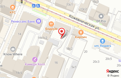 Casio G-Shock на Кожевнической улице на карте