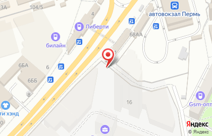 Продовольственный магазин в Свердловском районе на карте