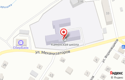 Каменская средняя общеобразовательная школа на улице Механизаторов на карте