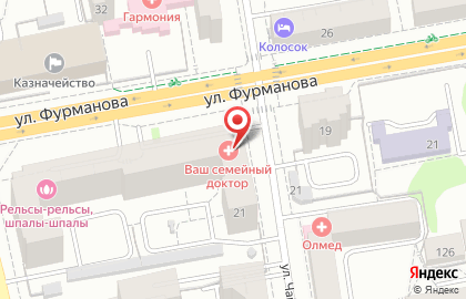 Медицинского центр Ваш Семейный Доктор в Ленинском районе на карте