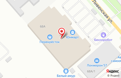 Супермаркет Перекресток в Железнодорожном районе на карте