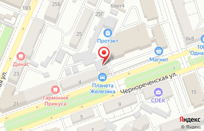 Лаборатория рекламы Корсар на Чернореченской улице на карте