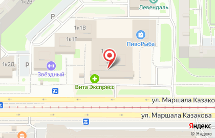 Ателье кожи и меха Барс на улице Маршала Казакова, 1 к 1 на карте
