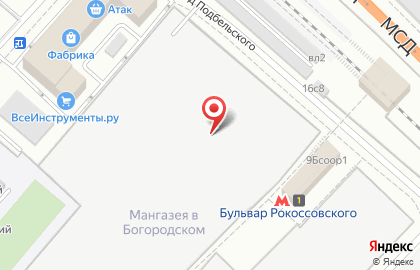 Сеть лаундж-баров Мята Lounge на Бульваре Рокоссовского на карте