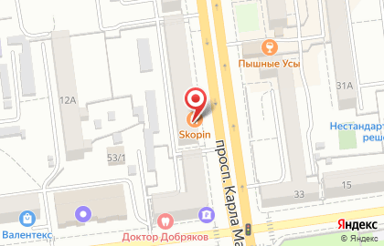 Западно-Сибирский филиал Газпромбанк на улице Карла Маркса на карте