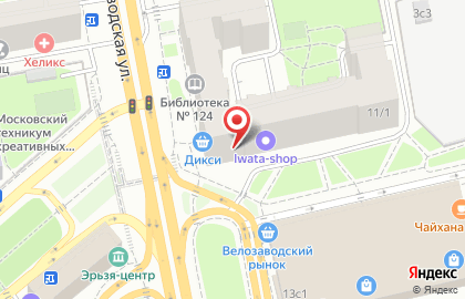 Цветочный магазин Мегацвет24 на Велозаводской улице на карте