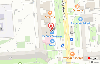 Магазин Мебель маркт на улице Владимира Невского на карте