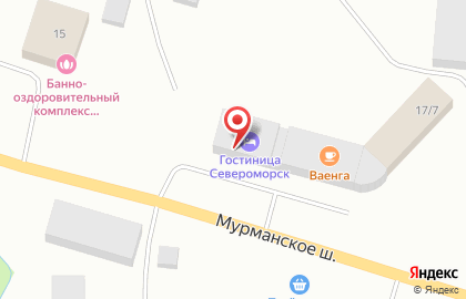 Отель Murmansk Discovery на Мурманском шоссе на карте