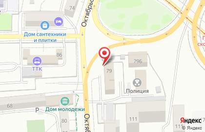 Комиссия по делам несовершеннолетних и защите их прав, Администрация городского округа г. Калининграда на Октябрьской улице на карте