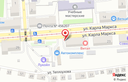 Магазин мясной продукции Ариант в Челябинске на карте