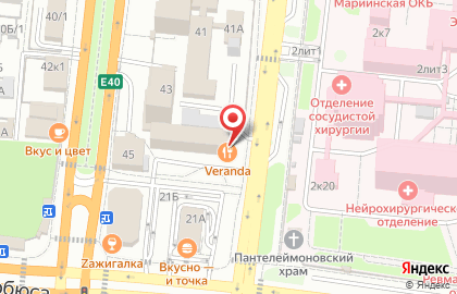 Банкетный зал Veranda на карте