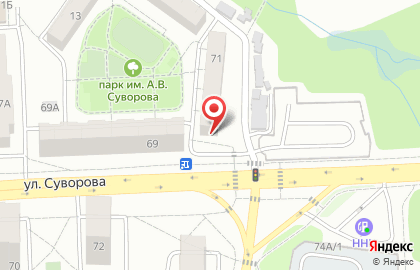 Семейная аптека на улице Суворова на карте
