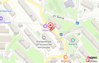 Киоск по продаже фруктов и овощей на улице Возрождения на карте