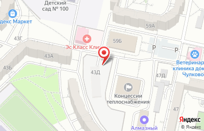 Автостоянка Федерация вольной борьбы в Центральном районе на карте