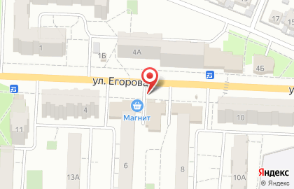 Киоск по продаже печатной продукции Роспечать на улице Егорова в Новокуйбышевске на карте