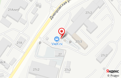 Мясной магазин Мясоед в Первореченском районе на карте
