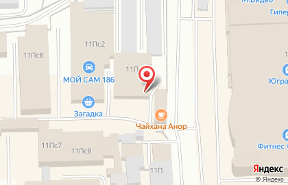 Магазин овощей и фруктов в Ханты-Мансийске на карте