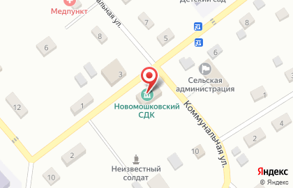 Новомошковский сельский дом культуры на карте