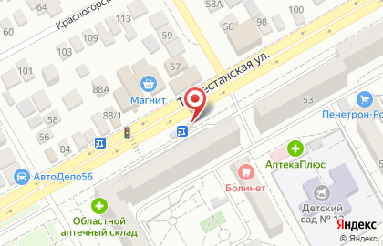 Специализированный магазин 123Пли фейерверки на Туркестанской улице на карте