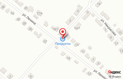 Продуктовый магазин Олимп на улице Ленина на карте