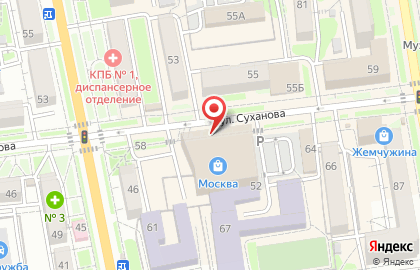 Цветочный Рай на улице Суханова на карте