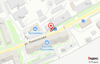 Магазин продуктов Светлячок в Железнодорожном районе на карте