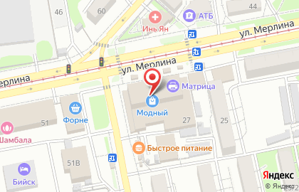 Мясной магазин в Барнауле на карте