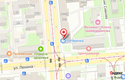 Супермаркет Пятёрочка на улице Карла Маркса на карте