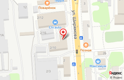 Капля на улице Ширямова на карте
