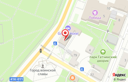 Банкетный зал в Golden Hotel на карте