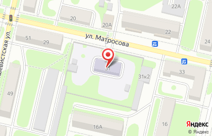 Детский сад №28 на улице Матросова на карте