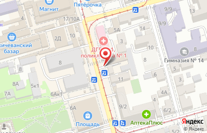 Магазин Газовые Приборы на площади Толстого на карте