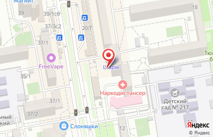 Торгово-сервисный центр ОРК на улице Тюляева на карте