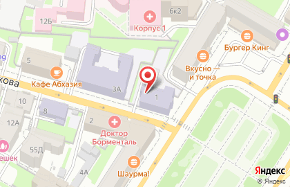 Школа №3 в Нижнем Новгороде на карте