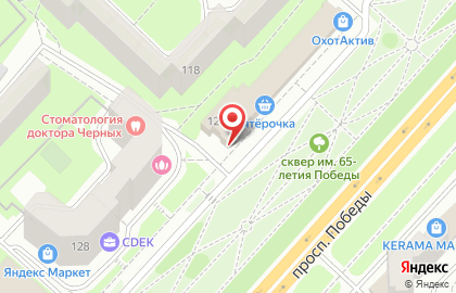 Магазин электротоваров Электрощит на проспекте Победы на карте