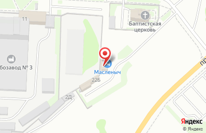 Автокомплекс Масленыч на проспекте Ленинского Комсомола в Дзержинске на карте