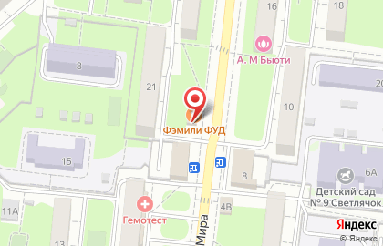 Кафе-шашлычная Family_food_reutov на Новокосино на карте