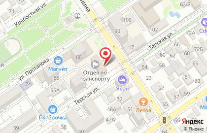 Крайинвестбанк на улице Ленина в Анапе на карте