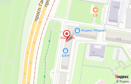 Магазин пряжи и товаров для рукоделия на проспекте Гагарина на карте
