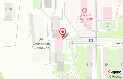 Клинико-диагностическая лаборатория Лыткаринская городская больница на улице Ухтомского, 26 в Лыткарино на карте