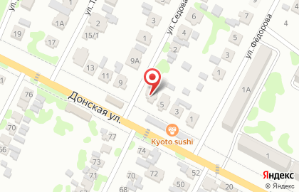 Автокомплекс Иномарка, автокомплекс на Донской улице на карте