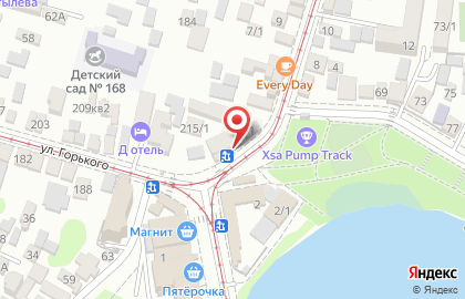 Магазин овощей и фруктов на сквере Горького на карте