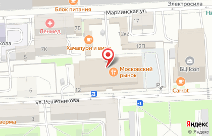 Лиса Пришла (Московский рынок) на карте