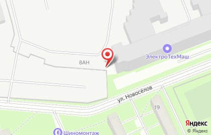 Эффект на улице Новосёлов на карте