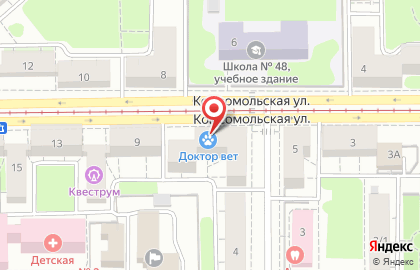 Ветеринарная клиника Доктор Вет в Ленинском районе на карте
