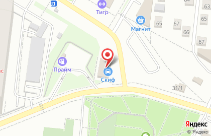 Автомойка Скиф на Комсомольской улице на карте