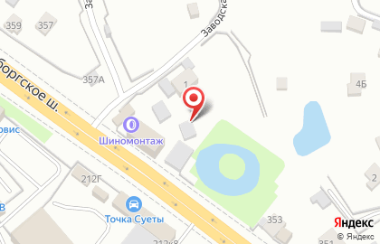 Шиномонтажная мастерская на Выборгском шоссе на карте