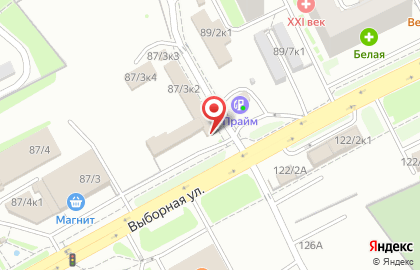 Торговая компания Алви Плюс в Октябрьском районе на карте