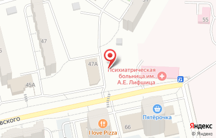 Продуктовый магазин на ул. Маяковского, 51а на карте
