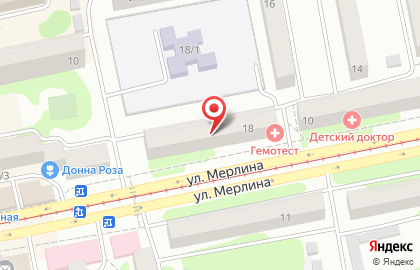 Салон красоты Баттерфляй на улице Петра Мерлина на карте